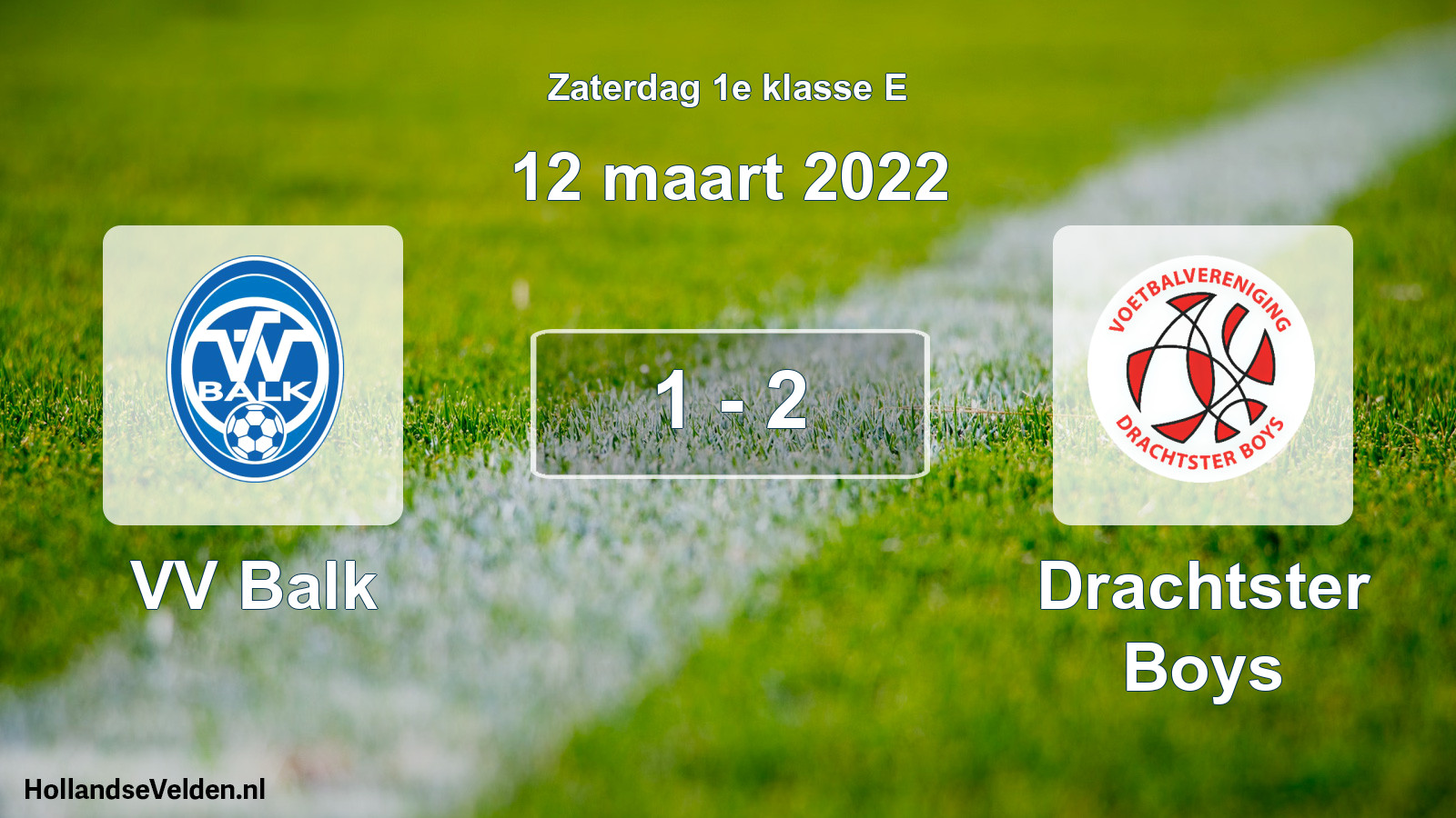 Total number of matches played: VV Balk - Drachtster Boys 1 - 2 (12 March 2022)