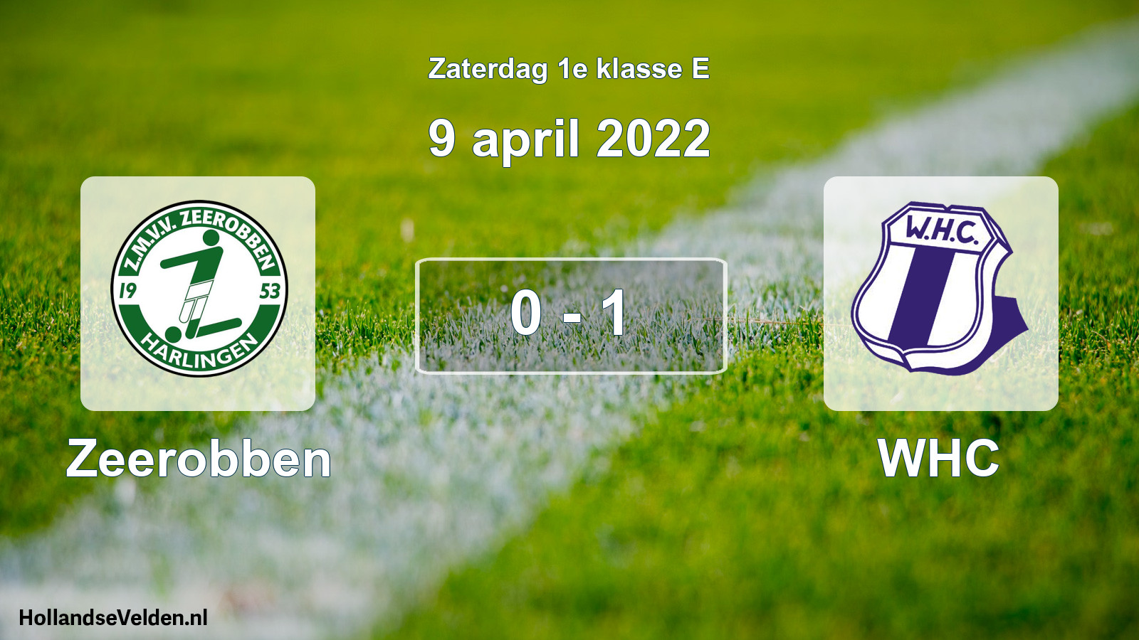 Total number of matches played: Zeerobben - WHC 0 - 1 (9 April 2022)