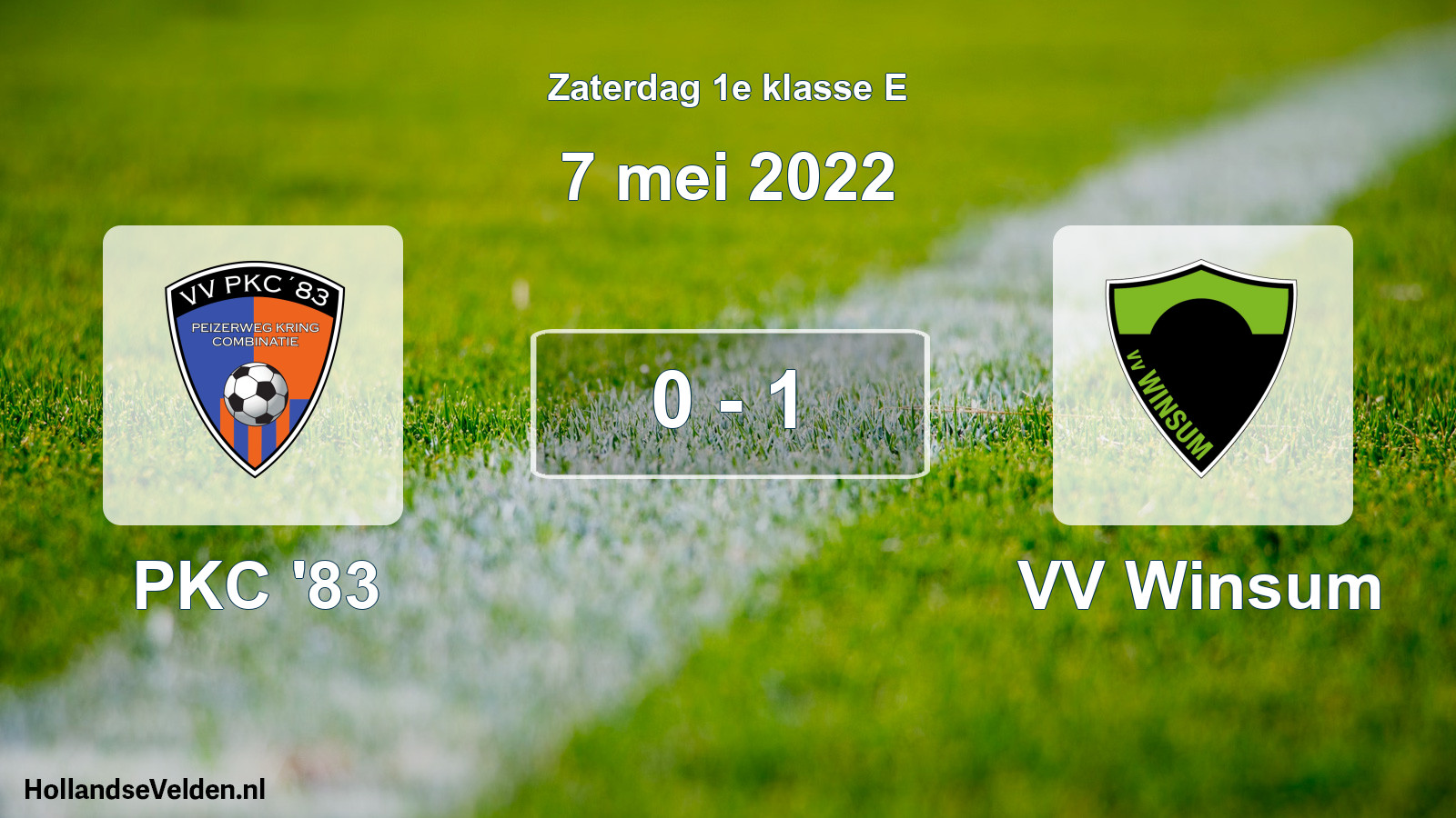 Total number of matches played: PKC '83 - VV Winsum 0 - 1 (7 May 2022)