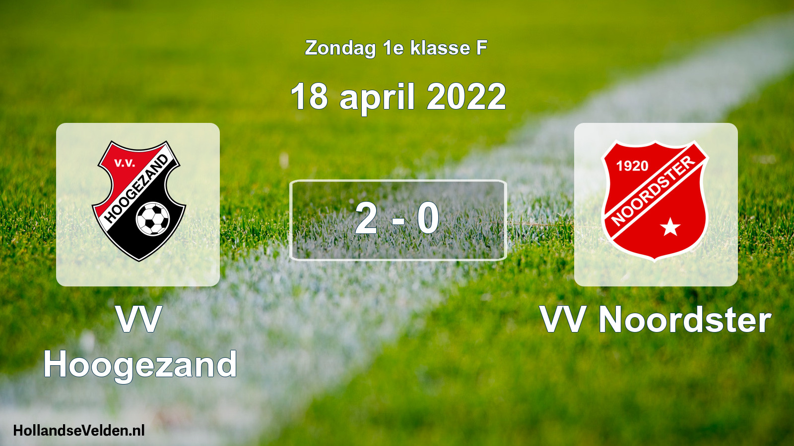Total number of matches played: VV Hoogezand - VV Noordster 2 - 0 (18 April 2022)