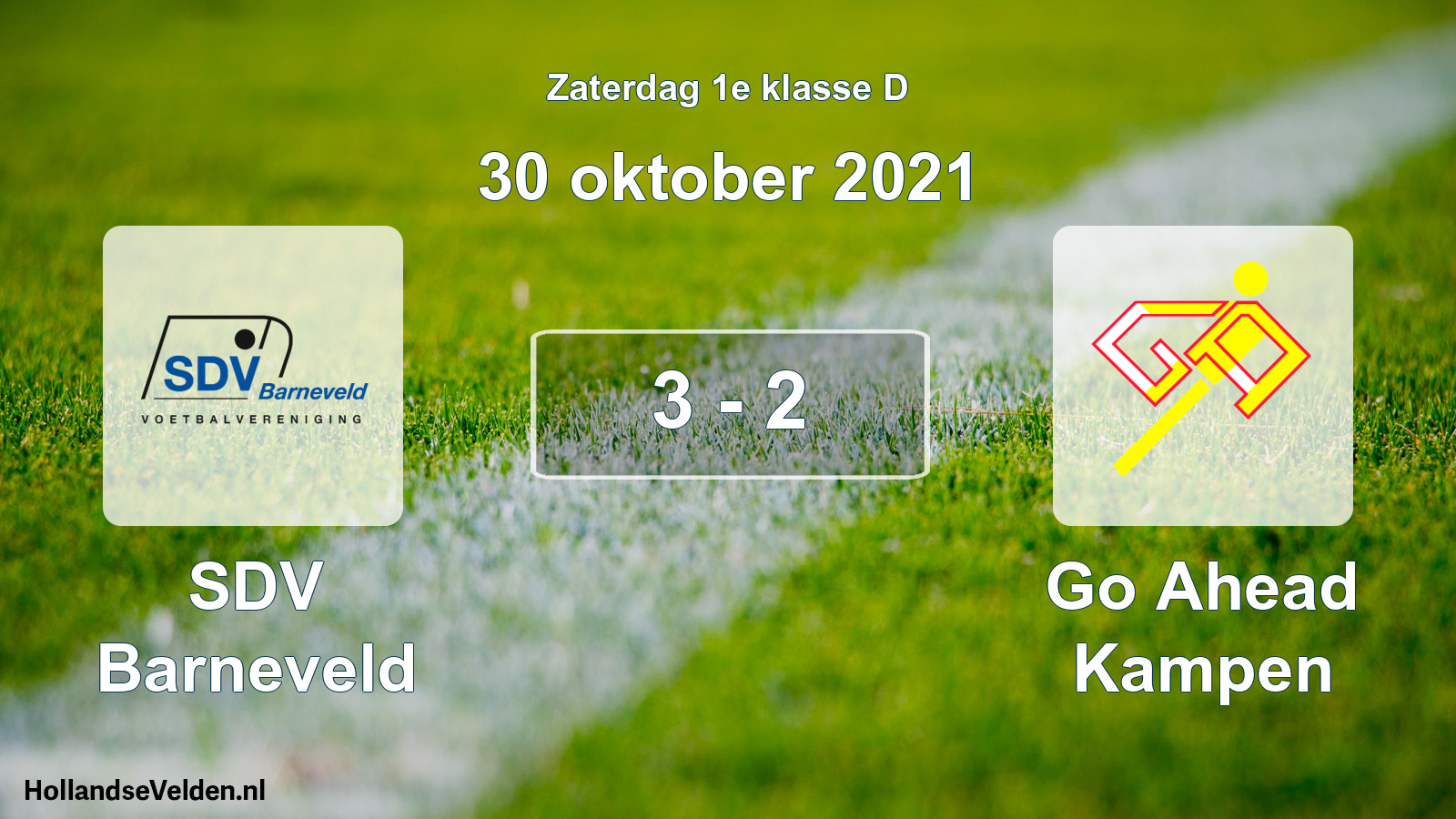 Total number of matches played: SDV Barneveld - Go Ahead Kampen 3 - 2 (30 October 2021)