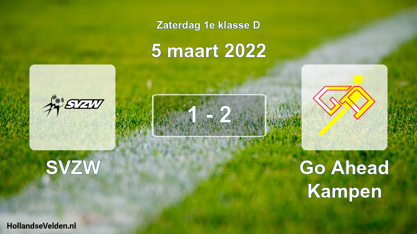 Total number of matches played: SVZW - Go Ahead Kampen 1 - 2 (5 March 2022)