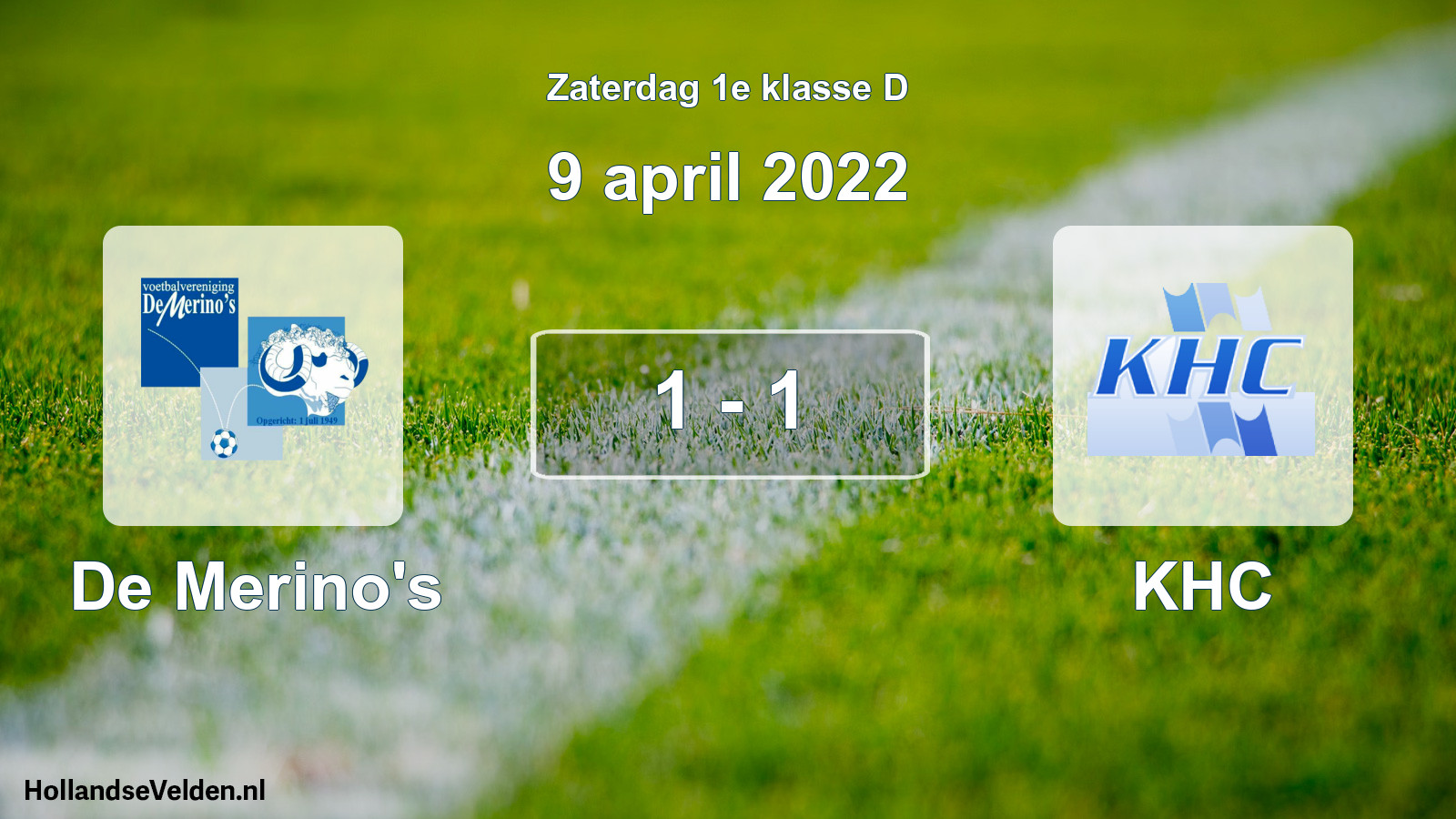 Total number of matches played: De Merino's - KHC 1 - 1 (9 April 2022)