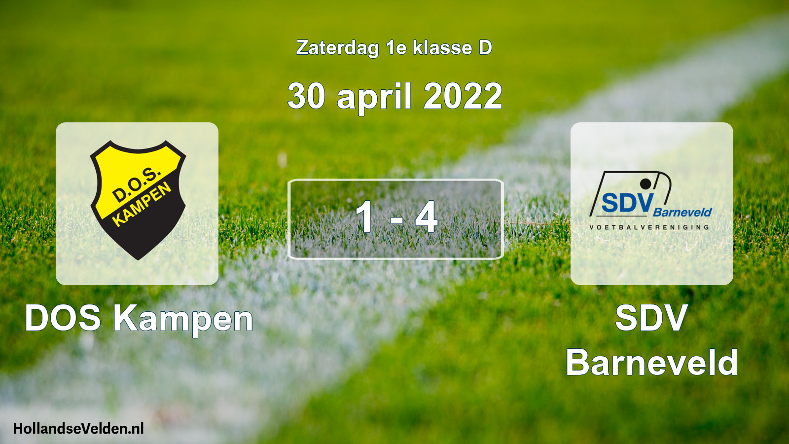 Total number of matches played: DOS Kampen - SDV Barneveld 1 - 4 (30 April 2022)