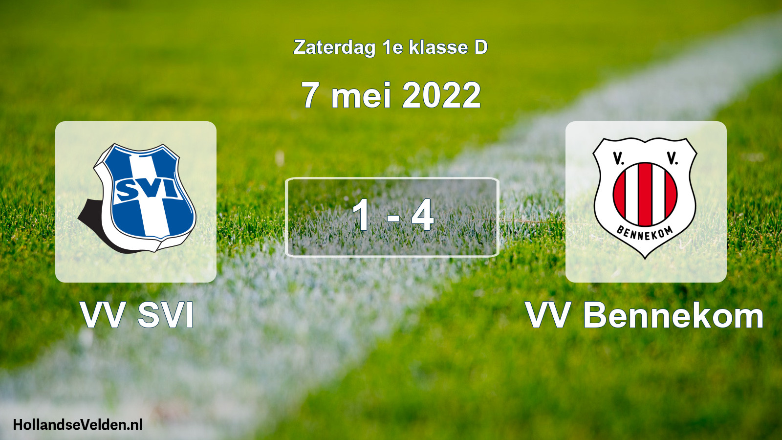 Total number of matches played: VV SVI - VV Bennekom 1 - 4 (7 May 2022)
