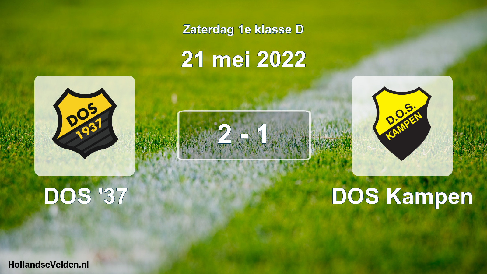 Total number of matches played: DOS '37 - DOS Kampen 2 - 1 (21 May 2022)