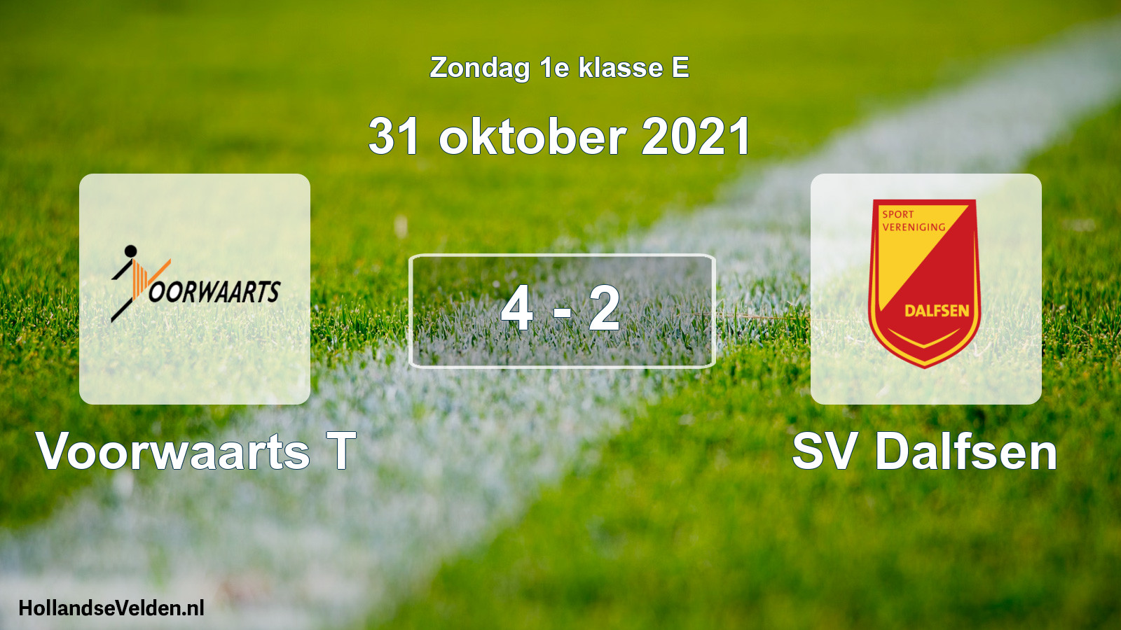 Total number of matches played: Voorwaarts T - SV Dalfsen 4 - 2 (31 October 2021)