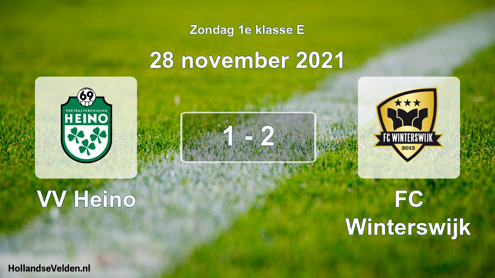 Total number of matches played: VV Heino - FC Winterswijk 1 - 2 (28 November 2021)