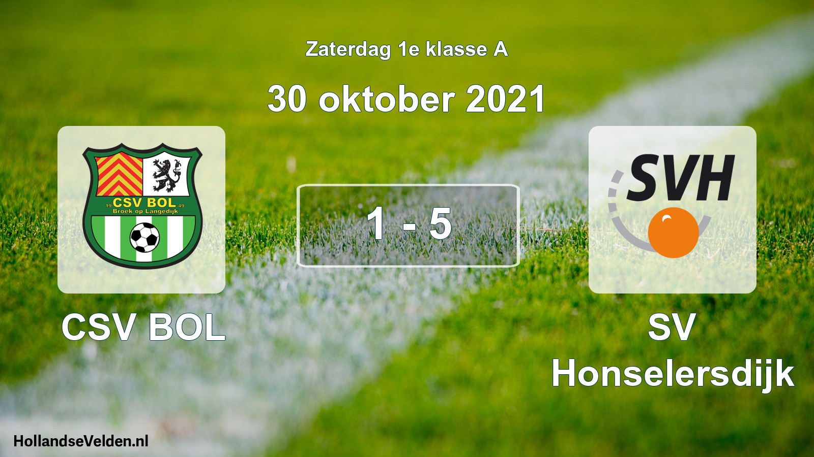 Total number of matches played: CSV BOL - SV Honselersdijk 1 - 5 (30 October 2021)