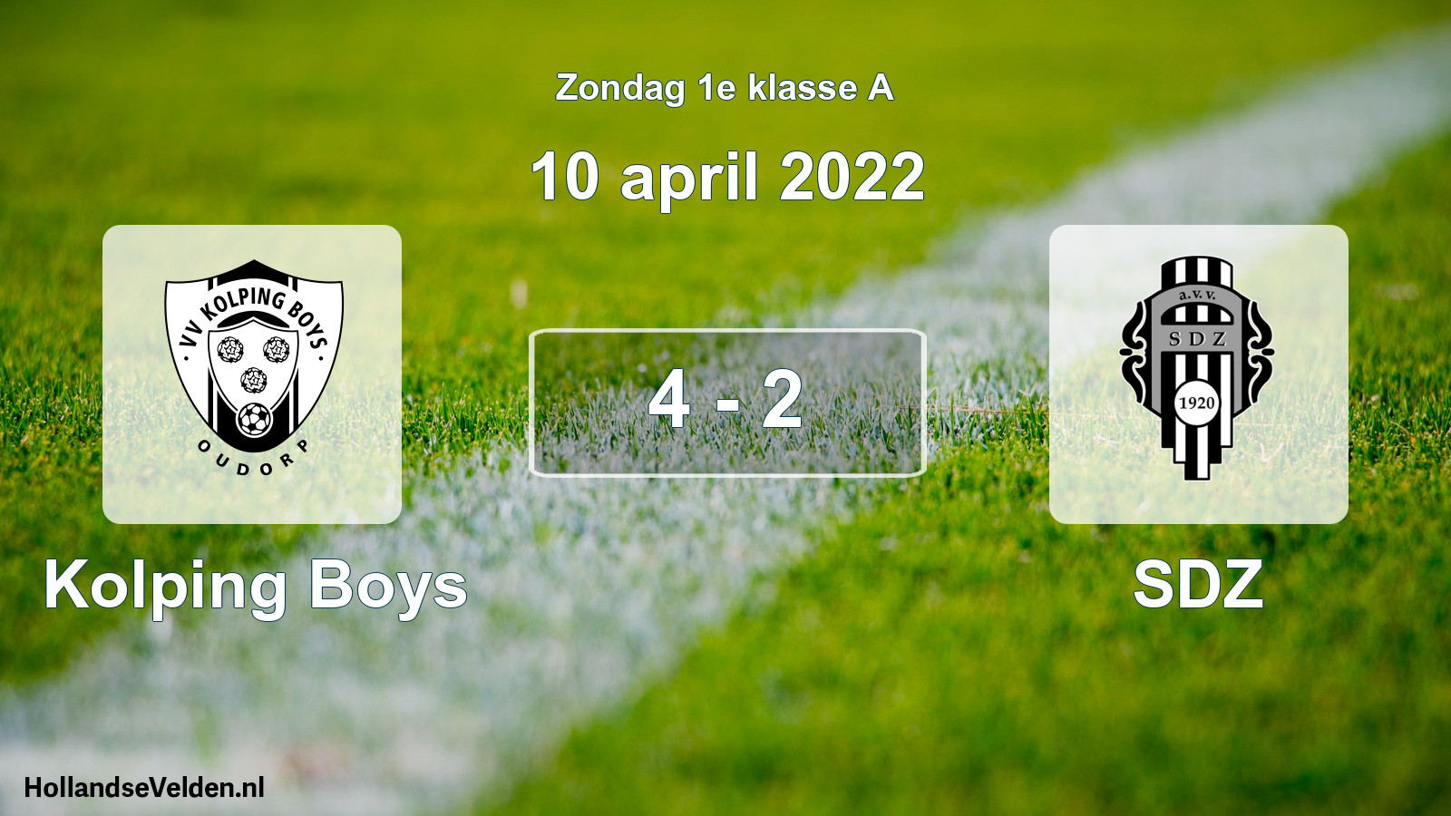 Total number of matches played: Kolping Boys - SDZ 4 - 2 (10 April 2022)