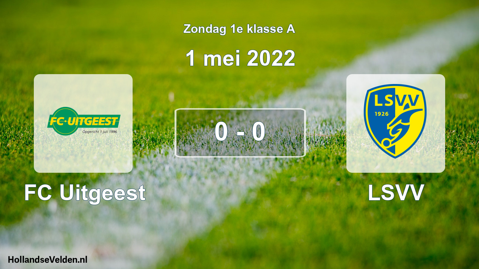 Total number of matches played: FC Uitgeest - LSVV 0 - 0 (1 May 2022)