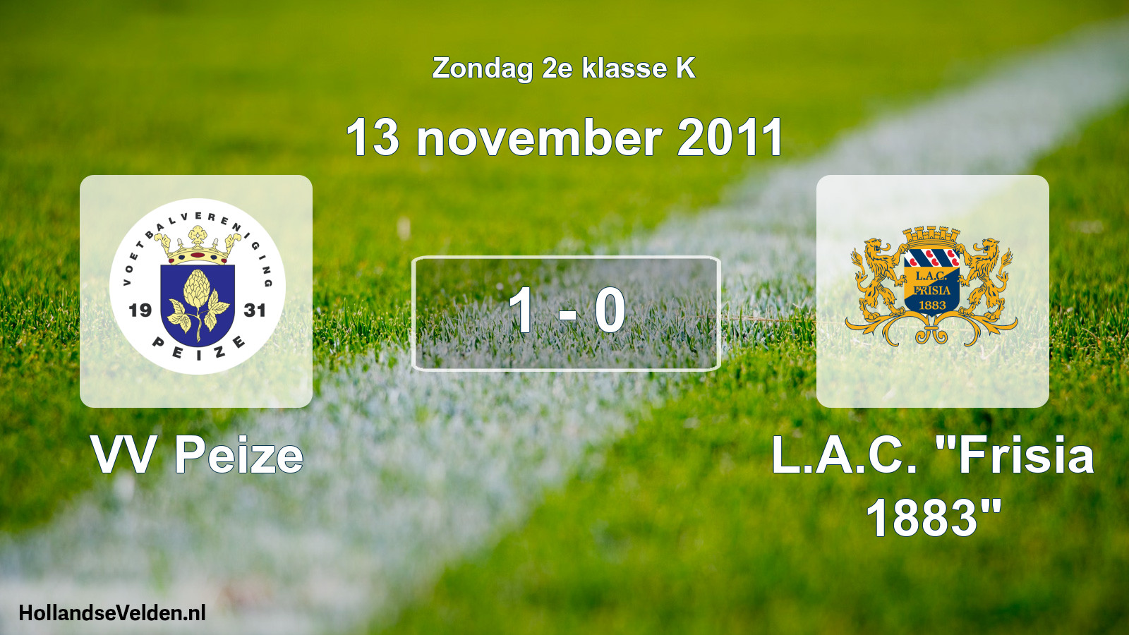 Total number of matches played: VV Peize - L.A.C. 