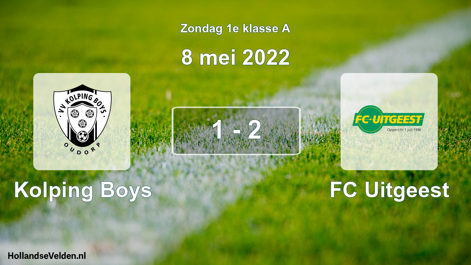 Total number of matches played: Kolping Boys - FC Uitgeest 1 - 2 (8 May 2022)