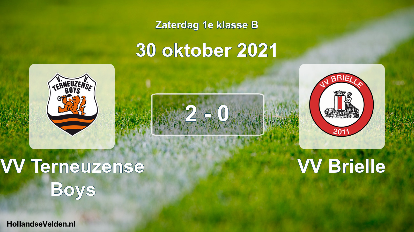 Total number of matches played: VV Terneuzense Boys - VV Brielle 2 - 0 (30 October 2021)