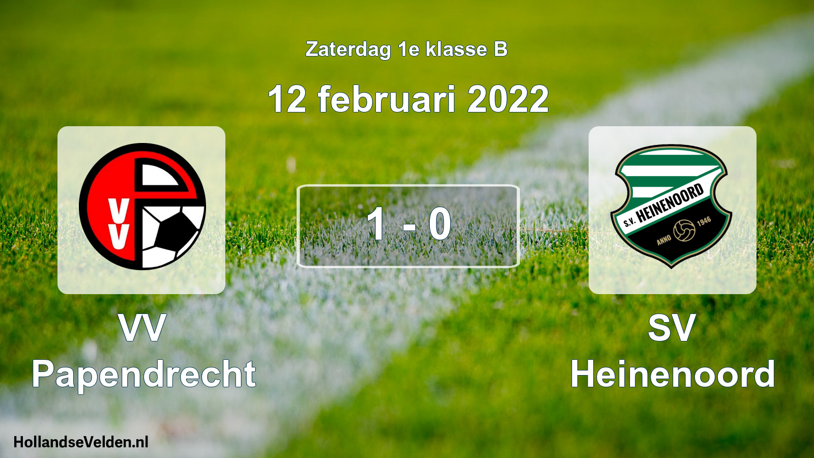 Total number of matches played: VV Papendrecht - SV Heinenoord 1 - 0 (12 February 2022)