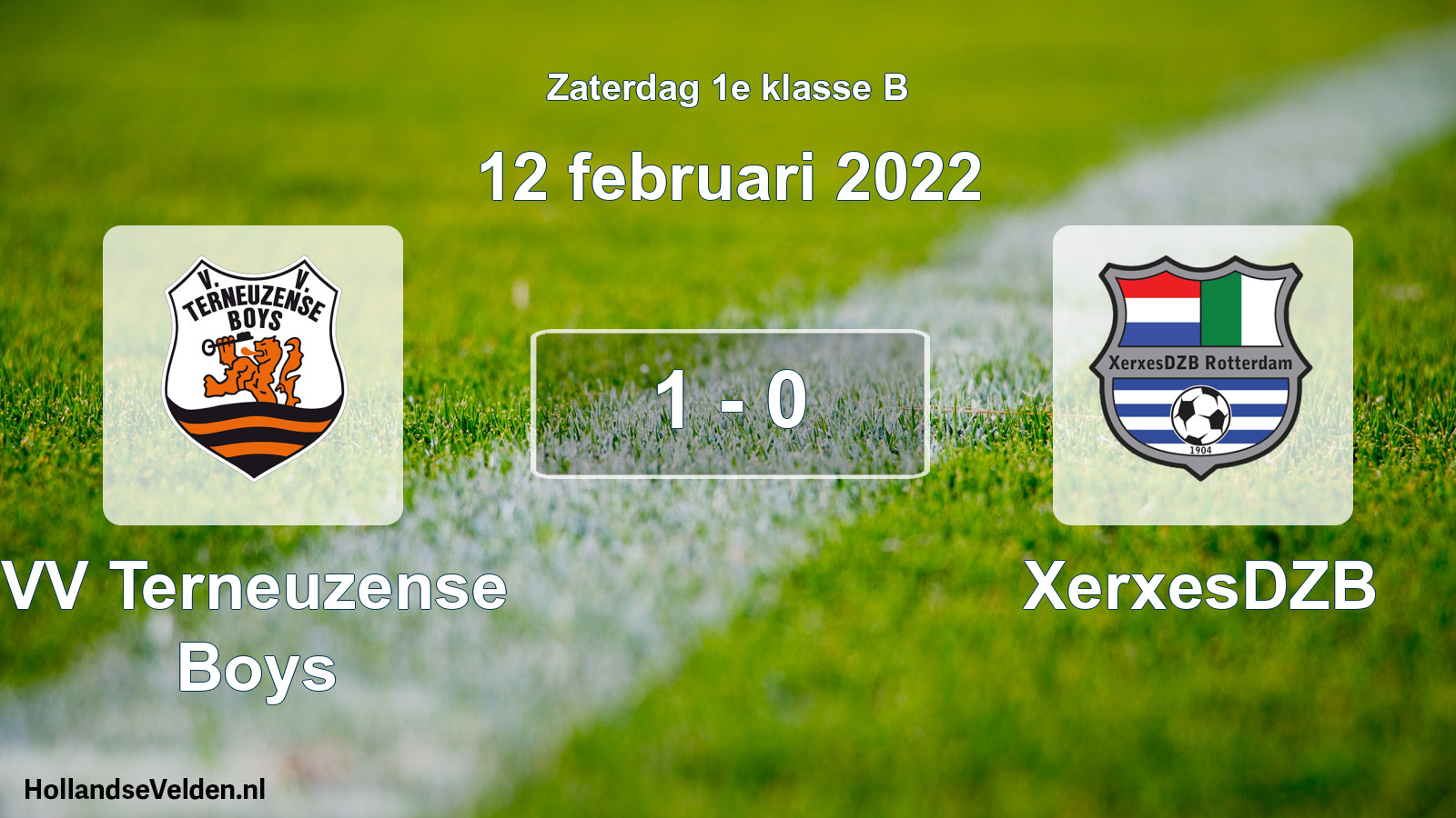 Total number of matches played: VV Terneuzense Boys - XerxesDZB 1 - 0 (12 February 2022)