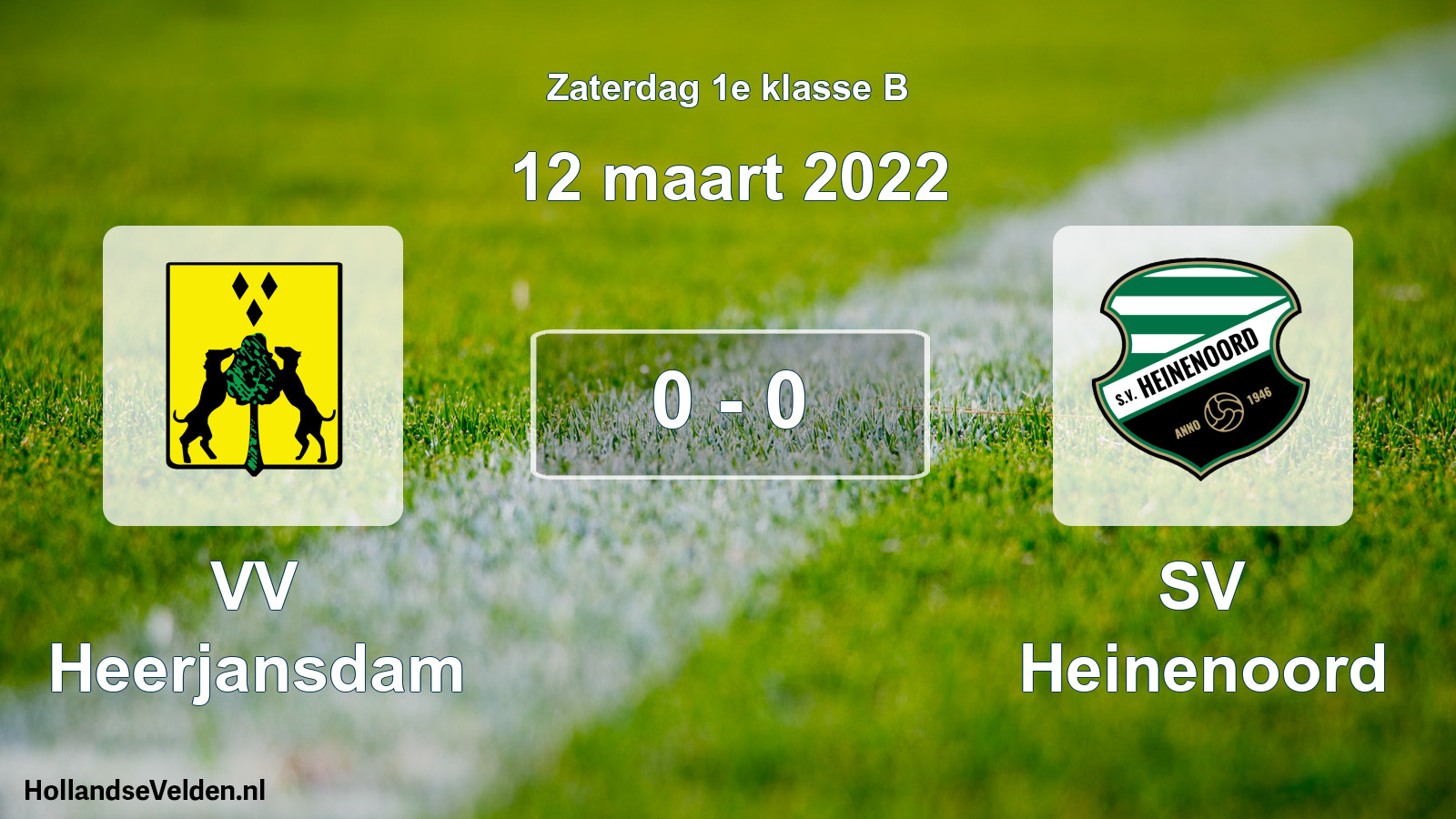 Total number of matches played: VV Heerjansdam - SV Heinenoord 0 - 0 (12 March 2022)