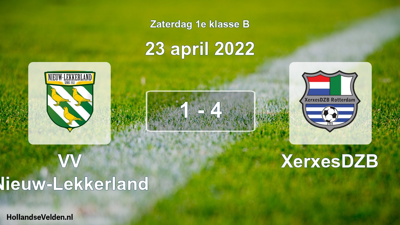 Total number of matches played: VV Nieuw-Lekkerland - XerxesDZB 1 - 4 (23 April 2022)