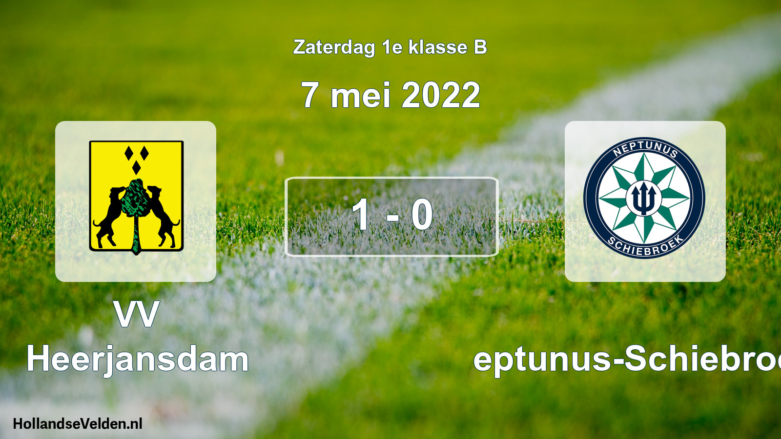 Total number of matches played: VV Heerjansdam - Neptunus-Schiebroek 1 - 0 (7 May 2022)