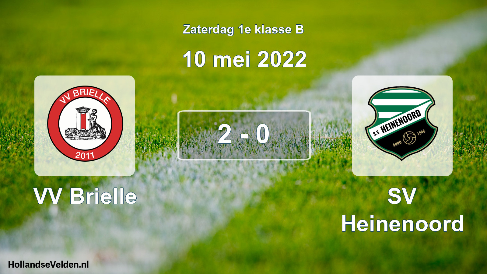 Total number of matches played: VV Brielle - SV Heinenoord 2 - 0 (10 May 2022)