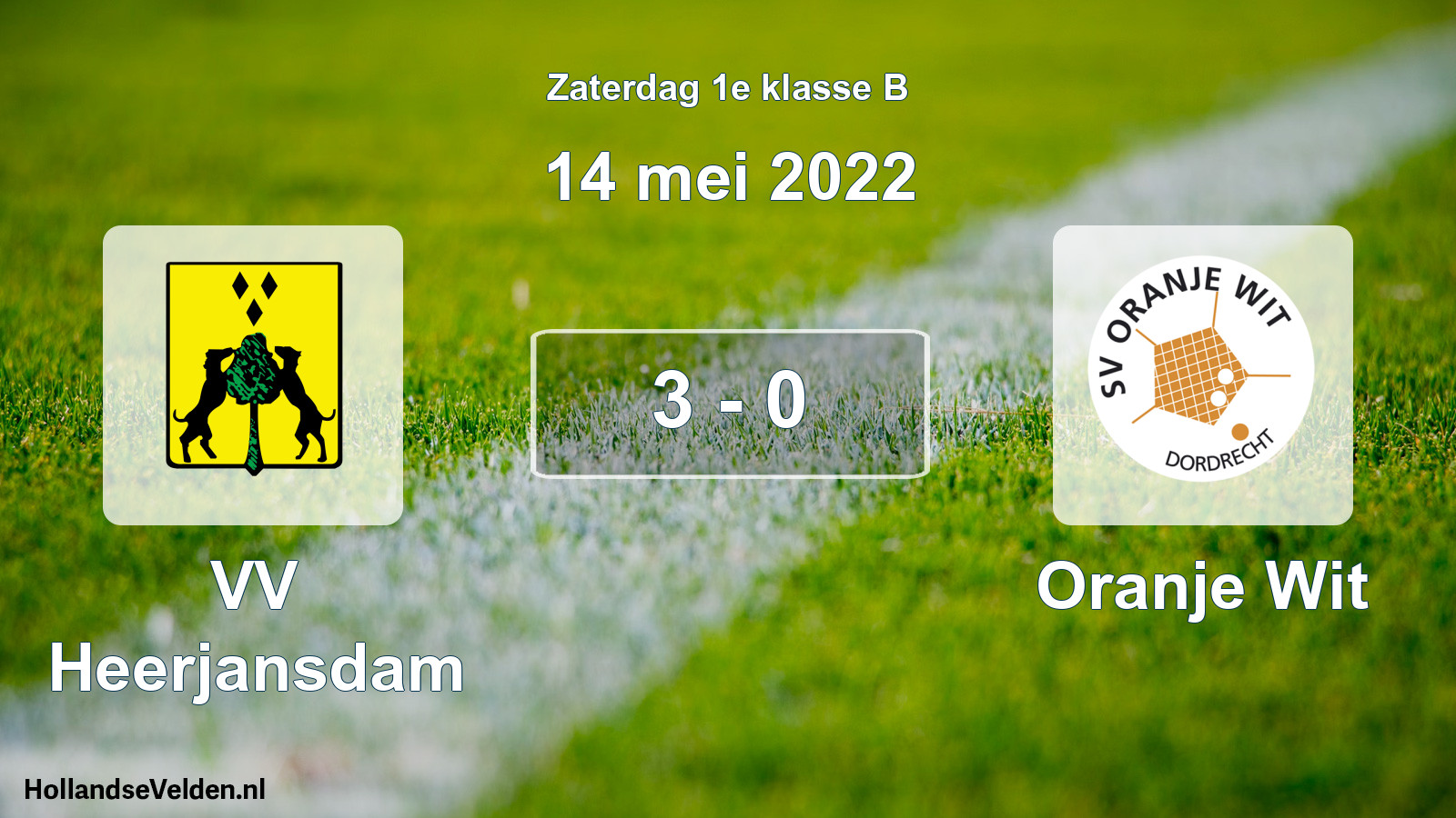 Total number of matches played: VV Heerjansdam - Oranje Wit 3 - 0 (14 May 2022)