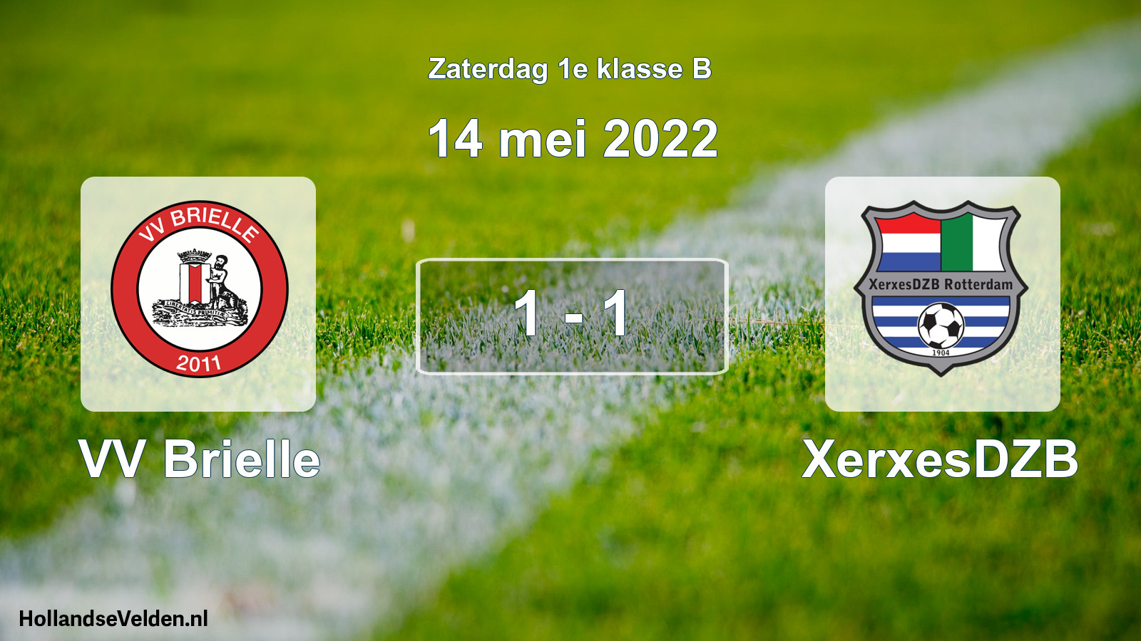 Total number of matches played: VV Brielle - XerxesDZB 1 - 1 (14 May 2022)