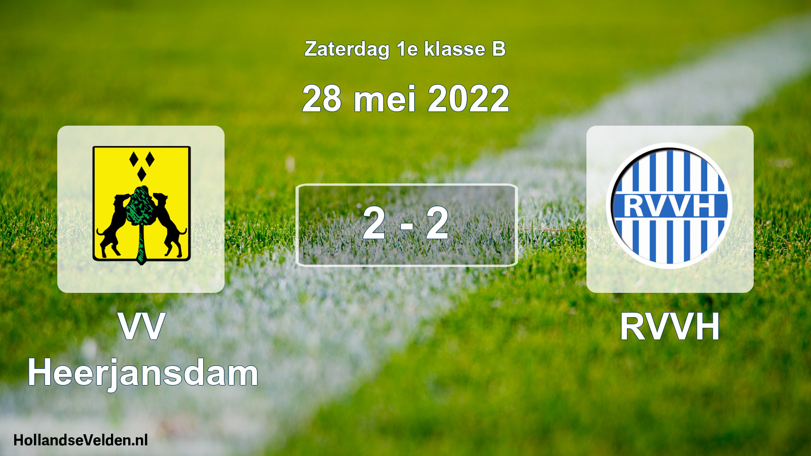 Total number of matches played: VV Heerjansdam - RVVH 2 - 2 (28 May 2022)
