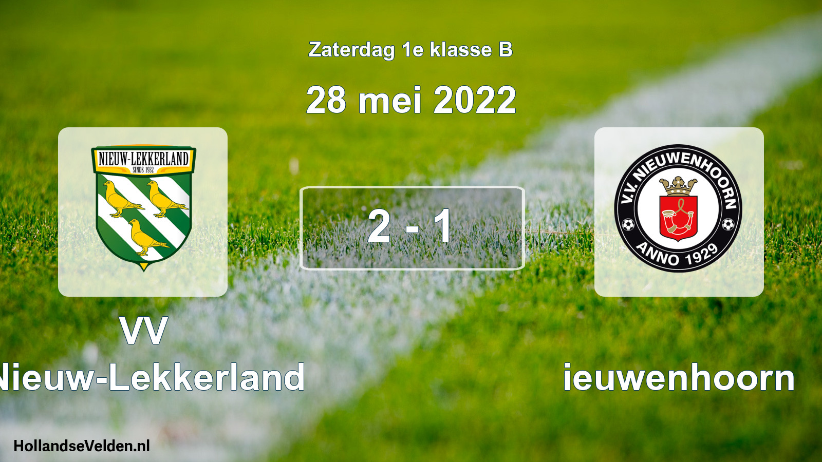 Total number of matches played: VV Nieuw-Lekkerland - Nieuwenhoorn 2 - 1 (28 May 2022)