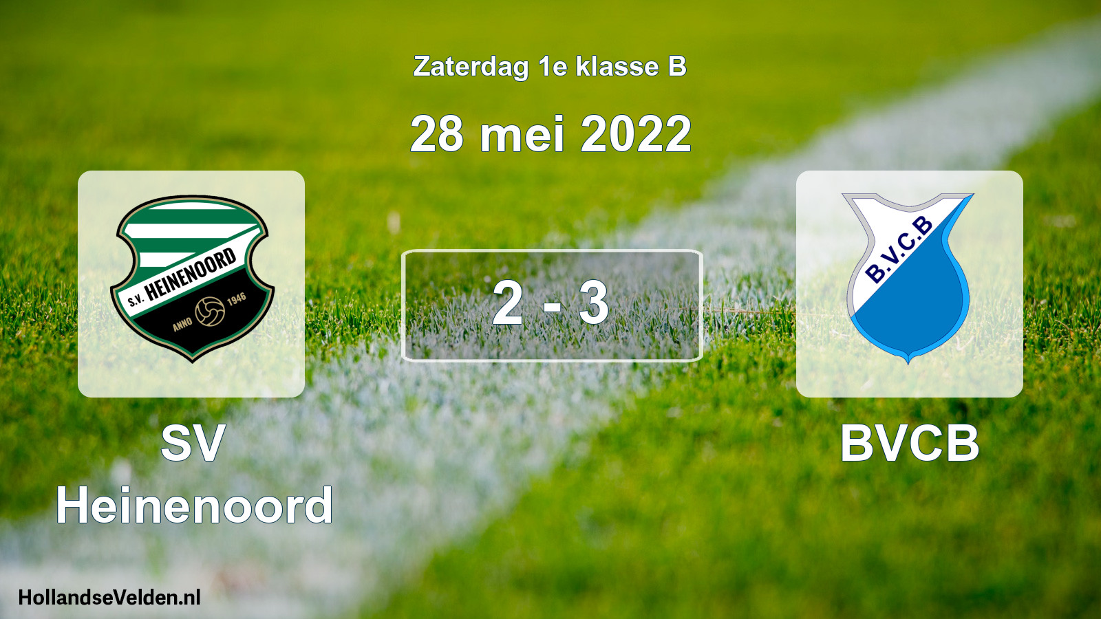 Total number of matches played: SV Heinenoord - BVCB 2 - 3 (28 May 2022)