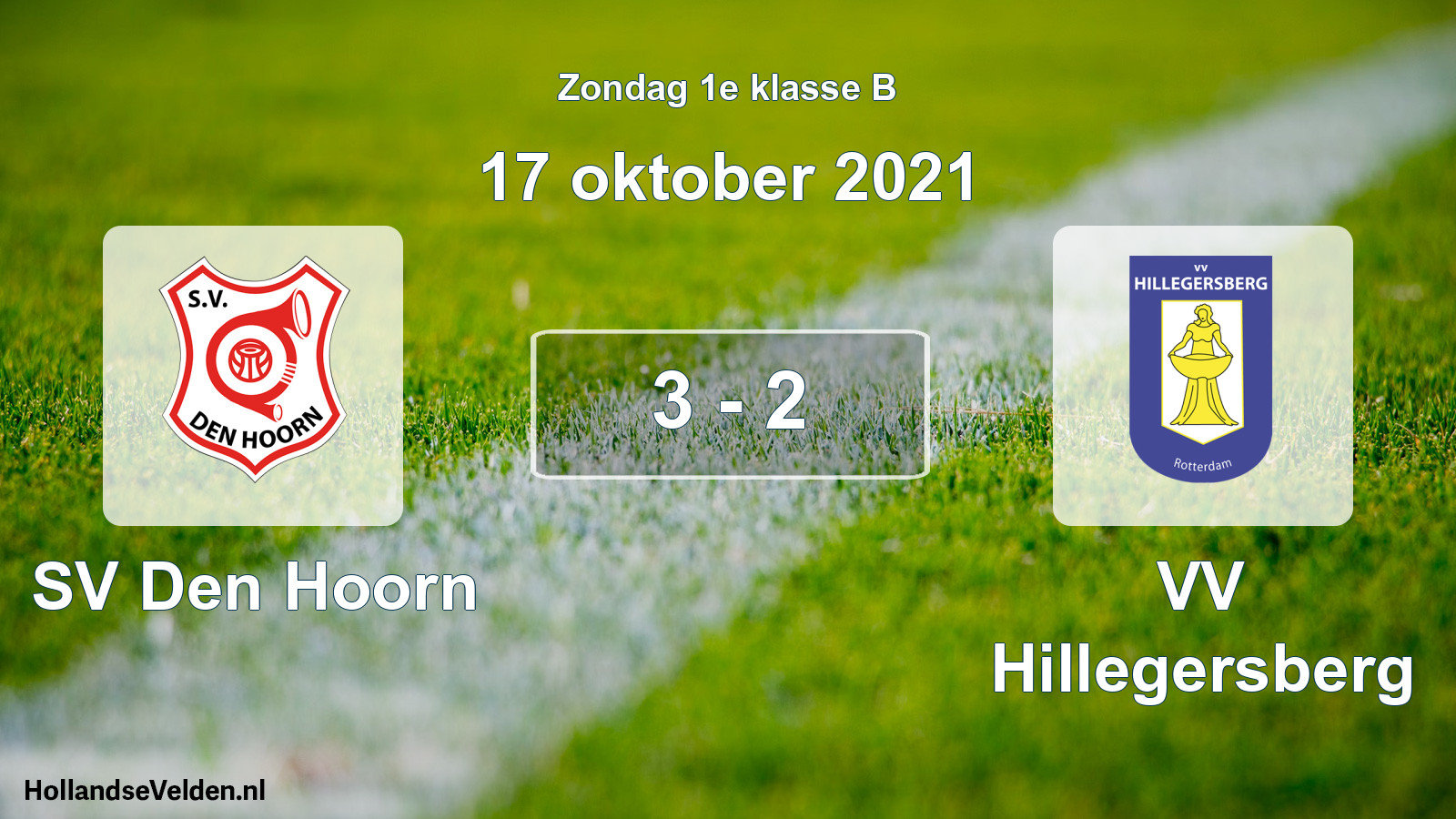 Total number of matches played: SV Den Hoorn - VV Hillegersberg 3 - 2 (17 October 2021)