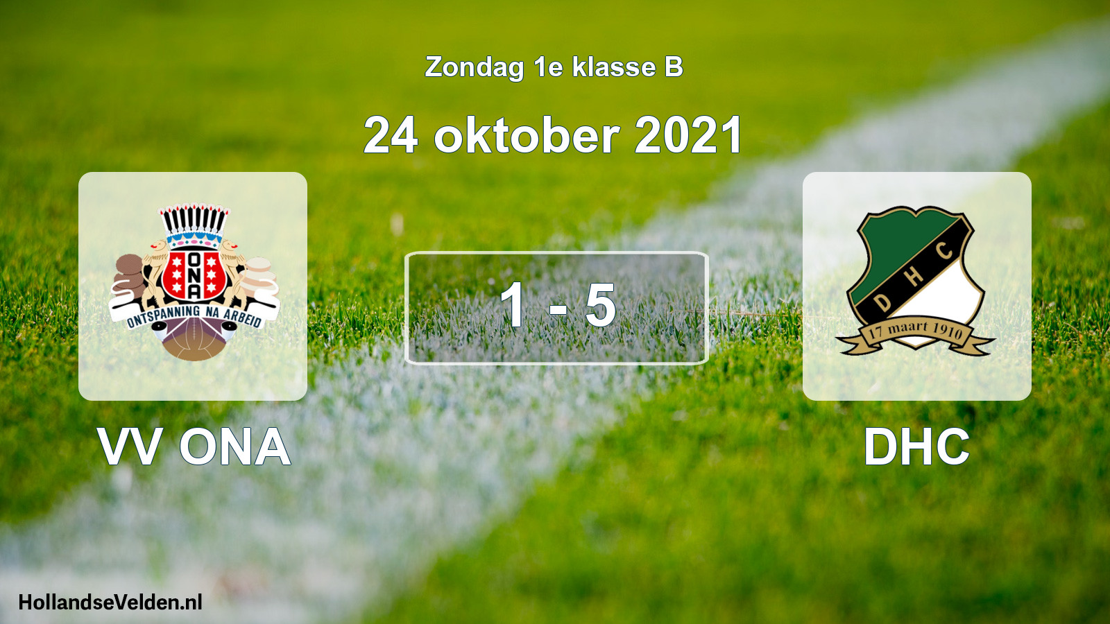 Total number of matches played: VV ONA - DHC 1 - 5 (24 October 2021)