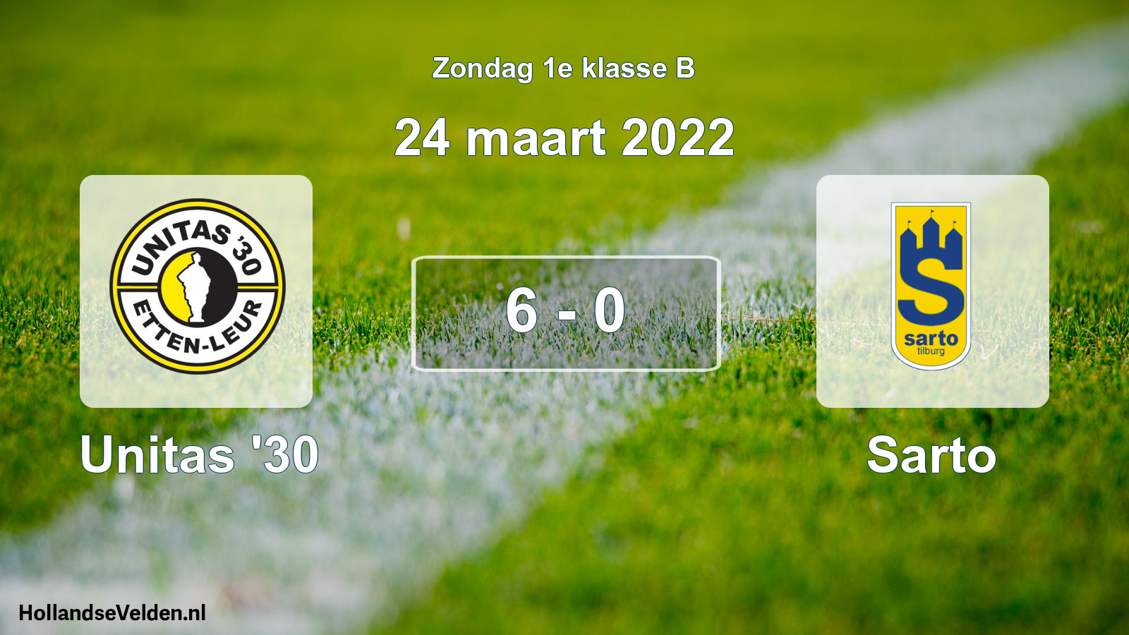 Total number of matches played: Unitas '30 - Sarto 6 - 0 (24 March 2022)