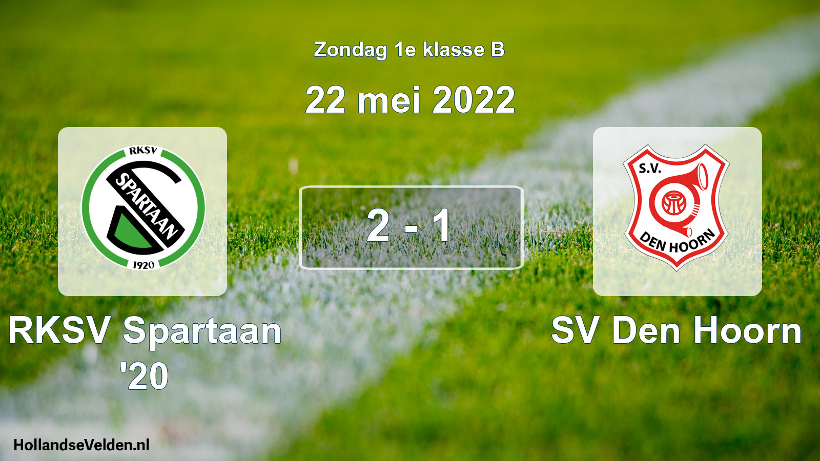 Total number of matches played: RKSV Spartaan '20 - SV Den Hoorn 2 - 1 (22 May 2022)