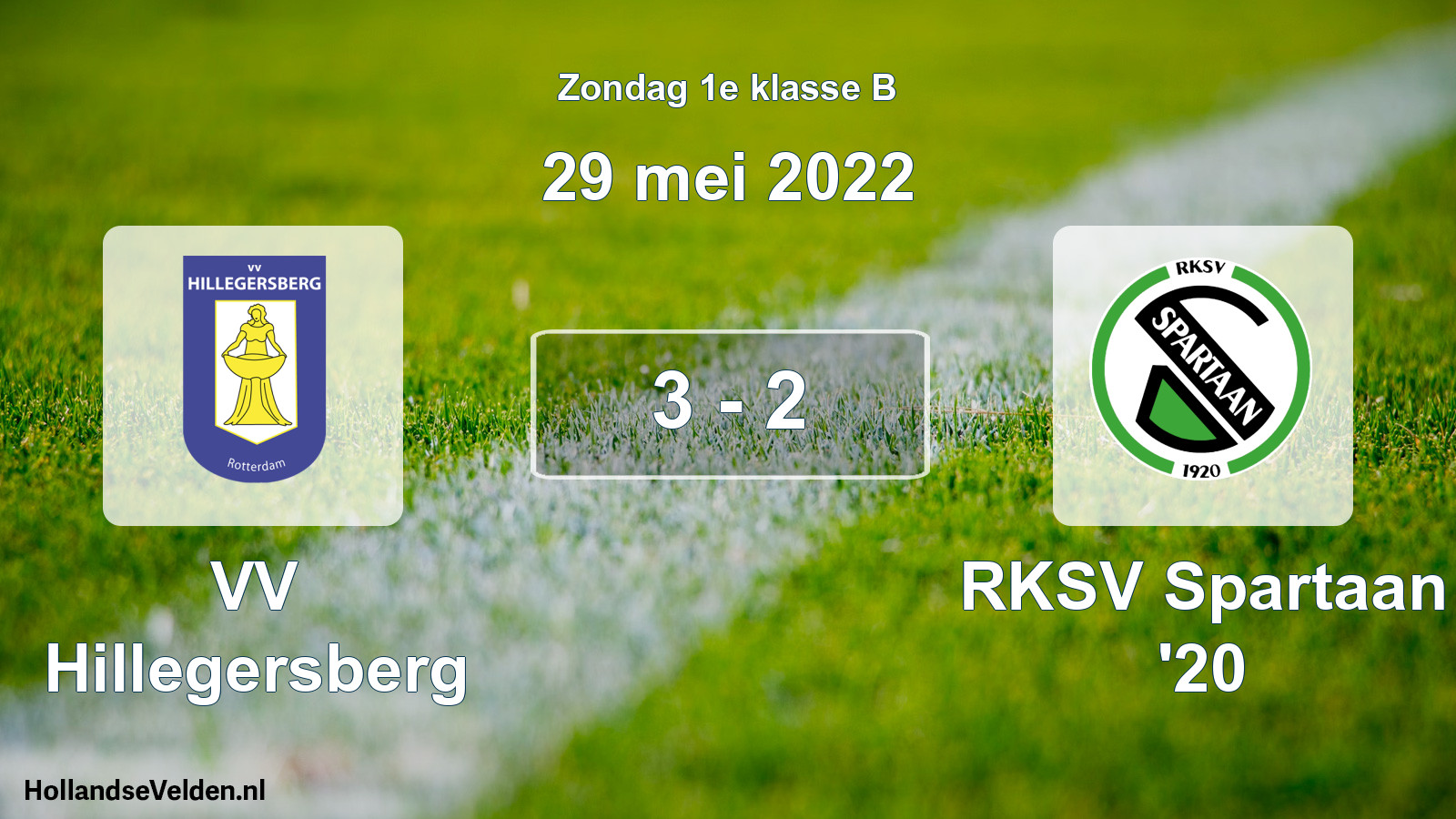 Total number of matches played: VV Hillegersberg - RKSV Spartaan '20 3 - 2 (29 May 2022)