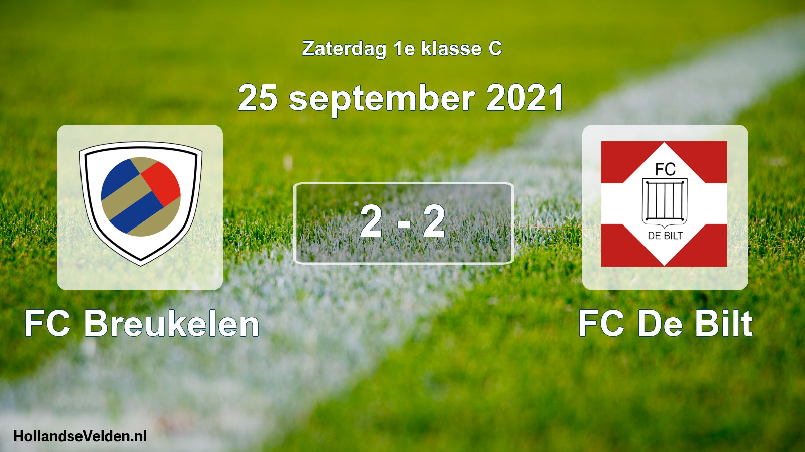 Total number of matches played: FC Breukelen - FC De Bilt 2 - 2 (25 September 2021)