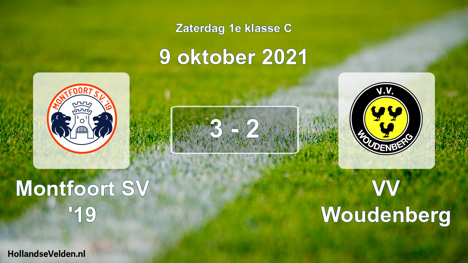 Total number of matches played: Montfoort SV '19 - VV Woudenberg 3 - 2 (9 October 2021)