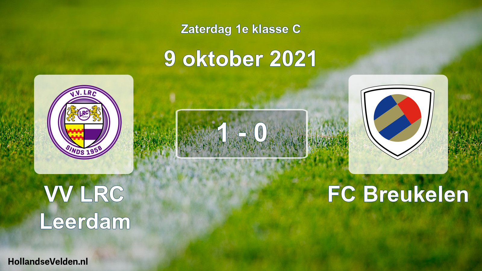 Total number of matches played: VV LRC Leerdam - FC Breukelen 1 - 0 (9 October 2021)