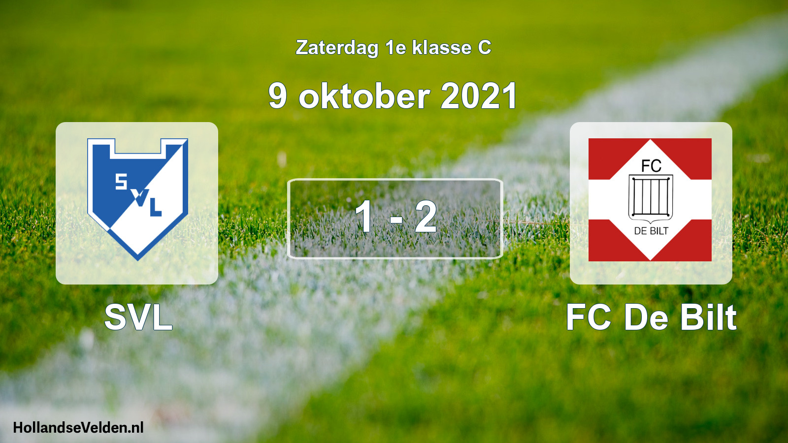 Total number of matches played: SVL - FC De Bilt 1 - 2 (9 October 2021)