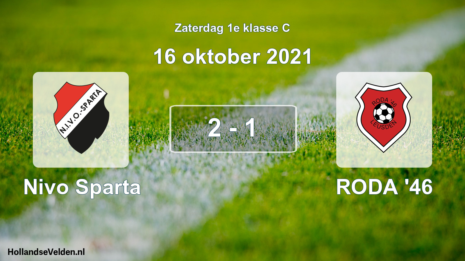Total number of matches played: Nivo Sparta - RODA '46 2 - 1 (16 October 2021)