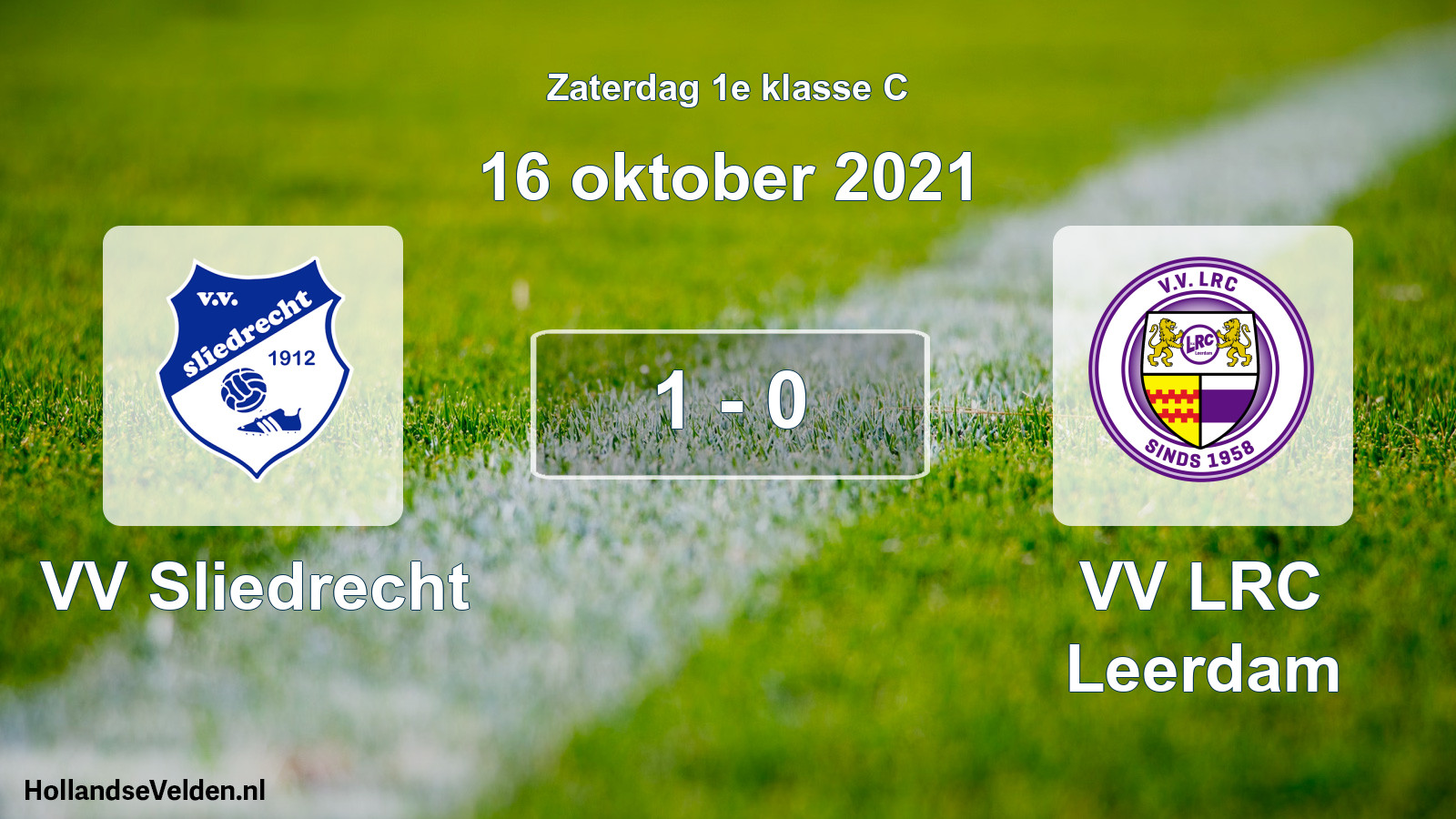 Total number of matches played: VV Sliedrecht - VV LRC Leerdam 1 - 0 (16 October 2021)