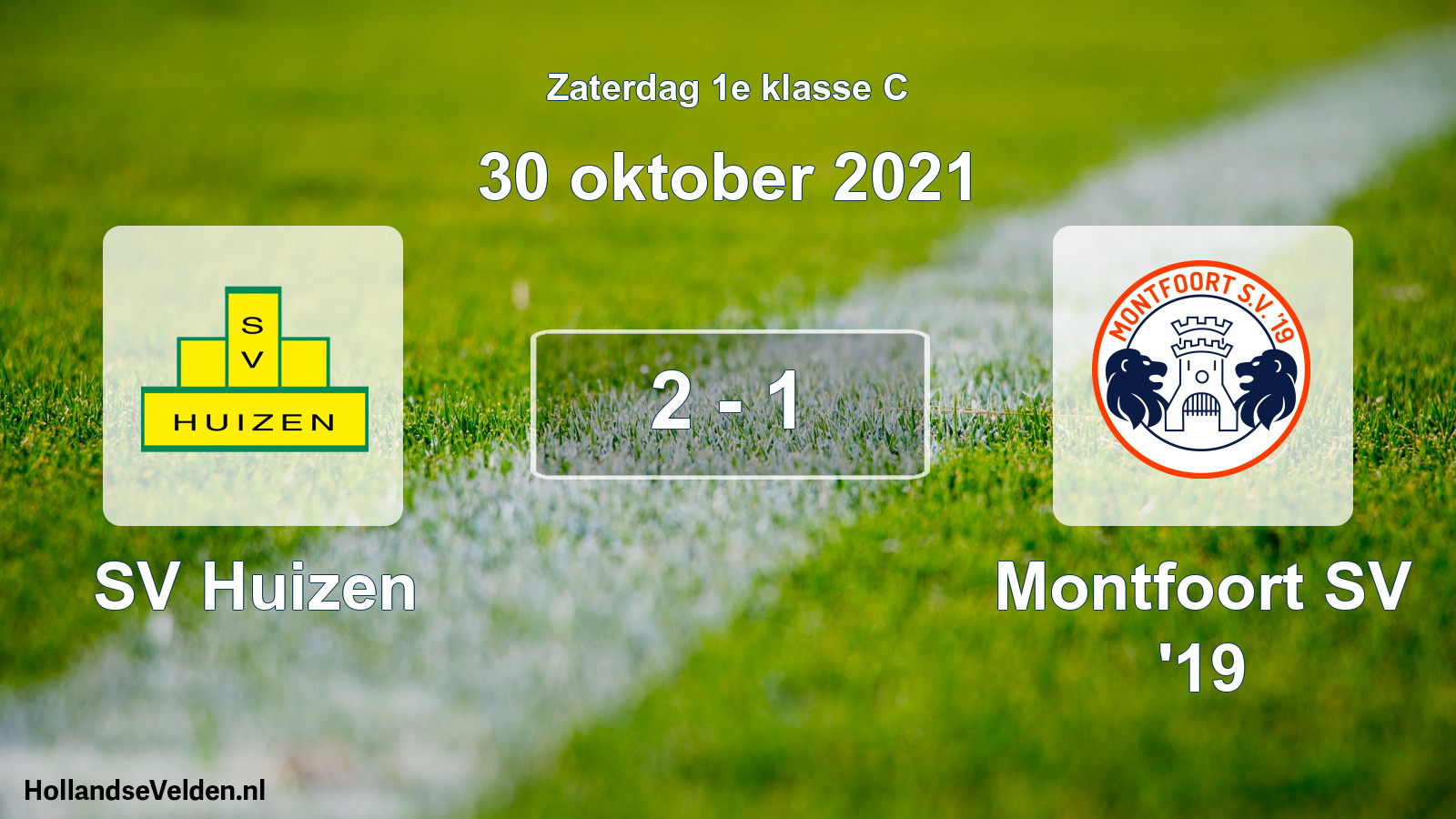 Total number of matches played: SV Huizen - Montfoort SV '19 2 - 1 (30 October 2021)