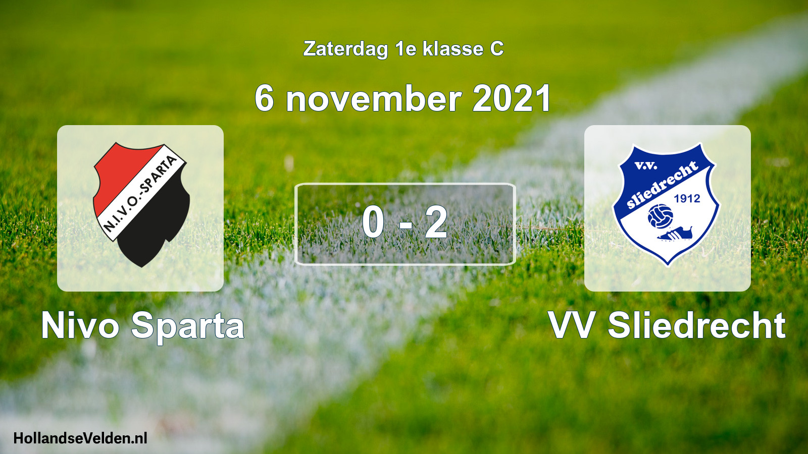 Total number of matches played: Nivo Sparta - VV Sliedrecht 0 - 2 (6 November 2021)