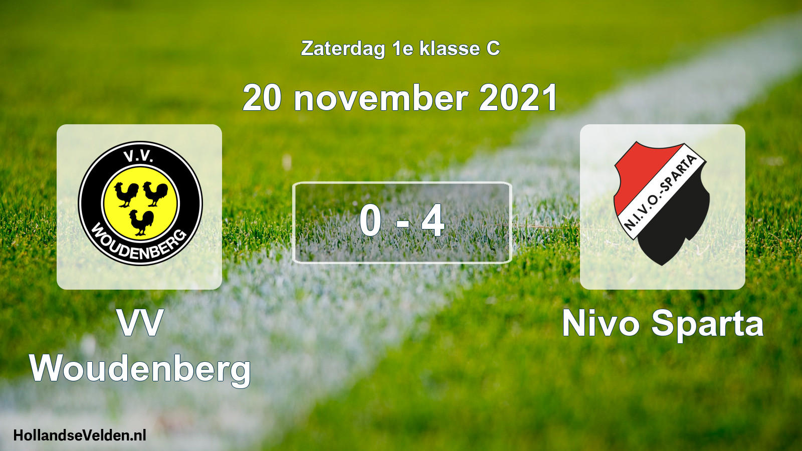 Total number of matches played: VV Woudenberg - Nivo Sparta 0 - 4 (20 November 2021)