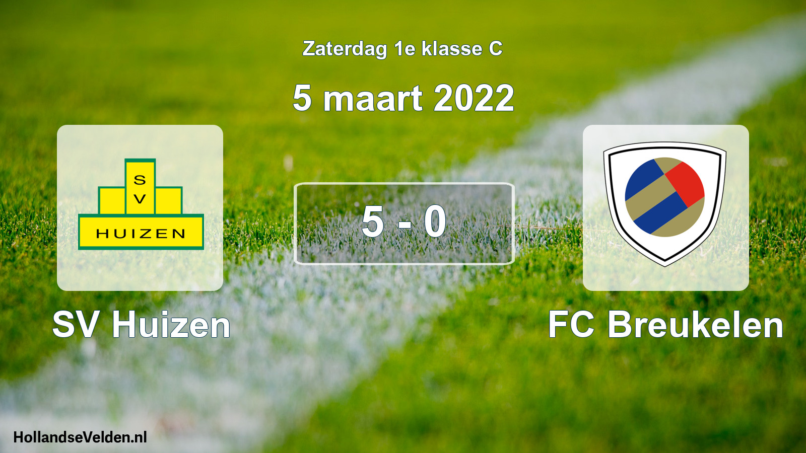 Total number of matches played: SV Huizen - FC Breukelen 5 - 0 (5 March 2022)