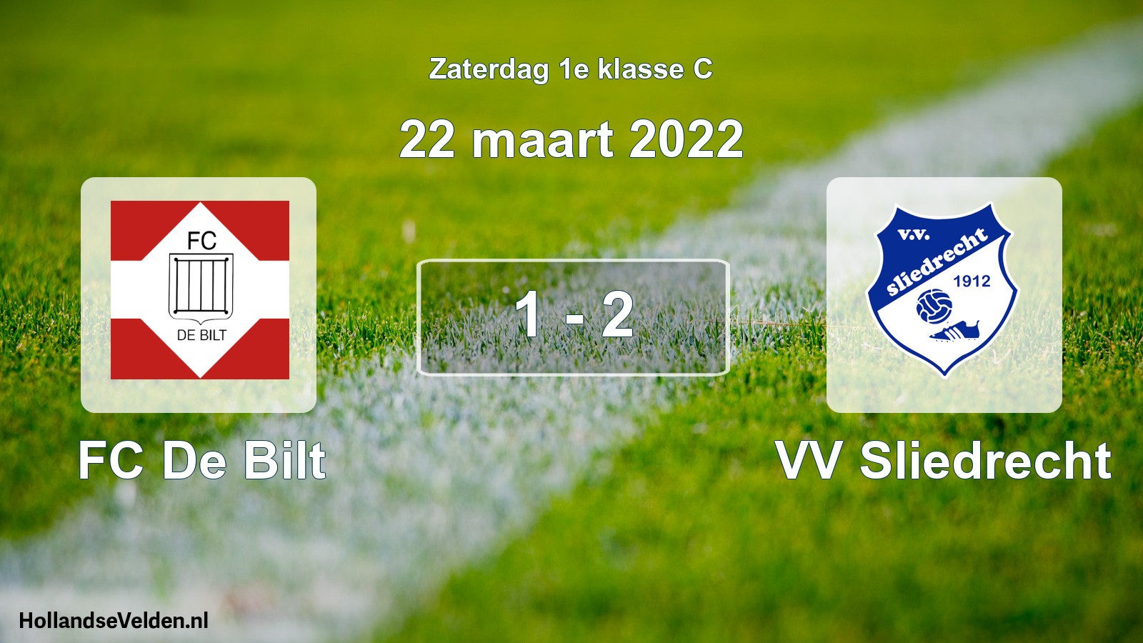 Total number of matches played: FC De Bilt - VV Sliedrecht 1 - 2 (22 March 2022)