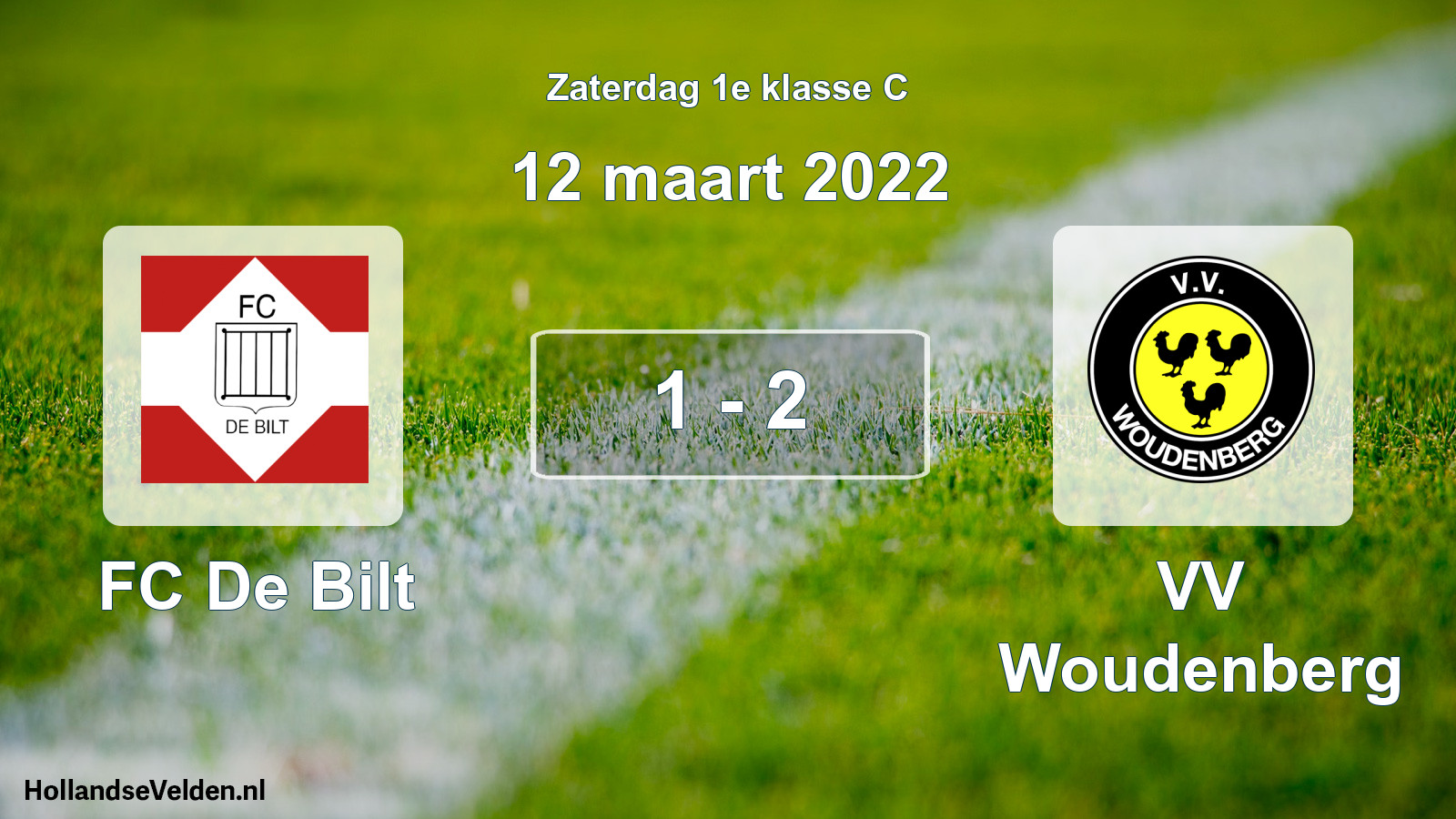 Total number of matches played: FC De Bilt - VV Woudenberg 1 - 2 (12 March 2022)