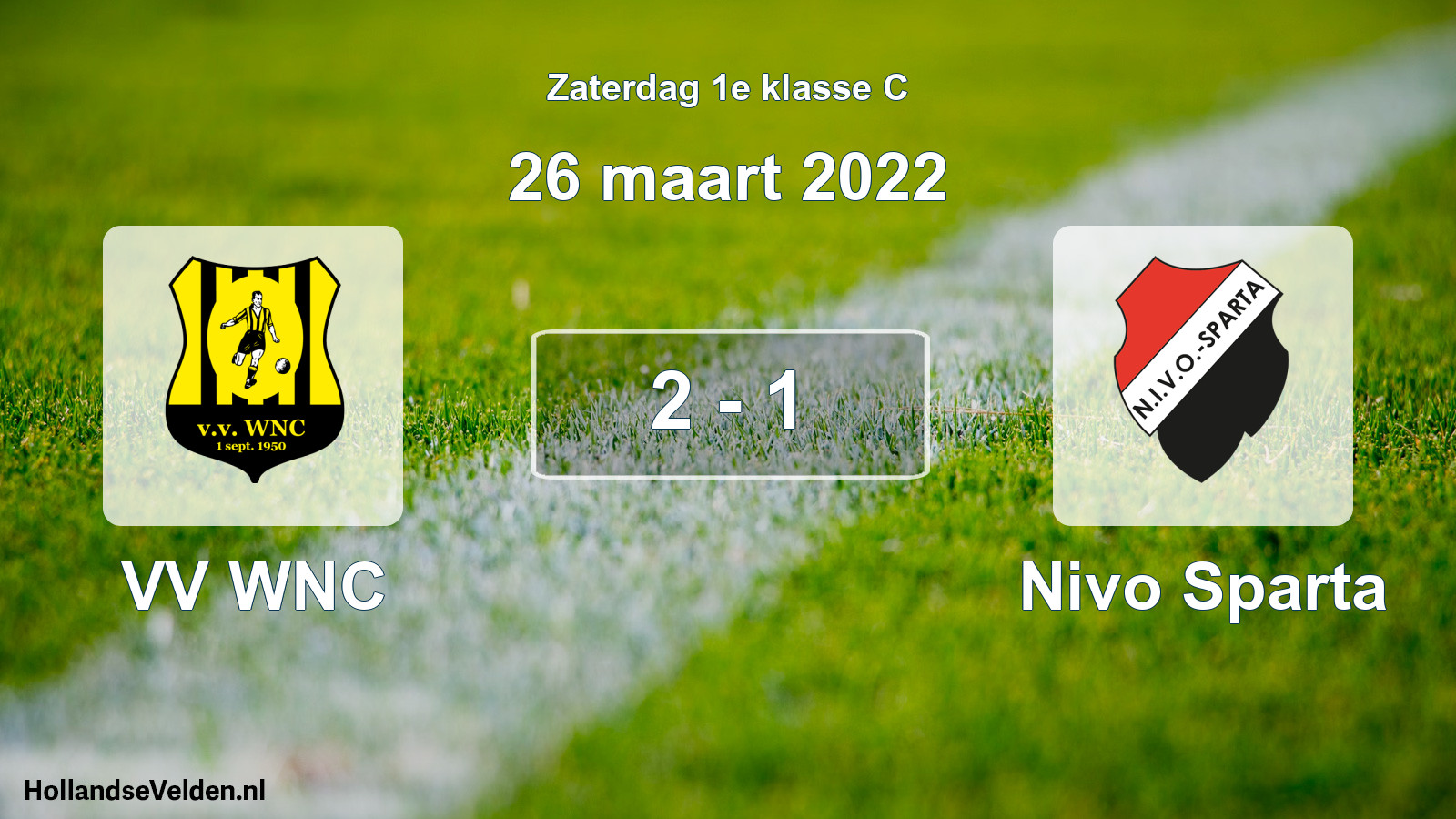 Total number of matches played: VV WNC - Nivo Sparta 2 - 1 (26 March 2022)