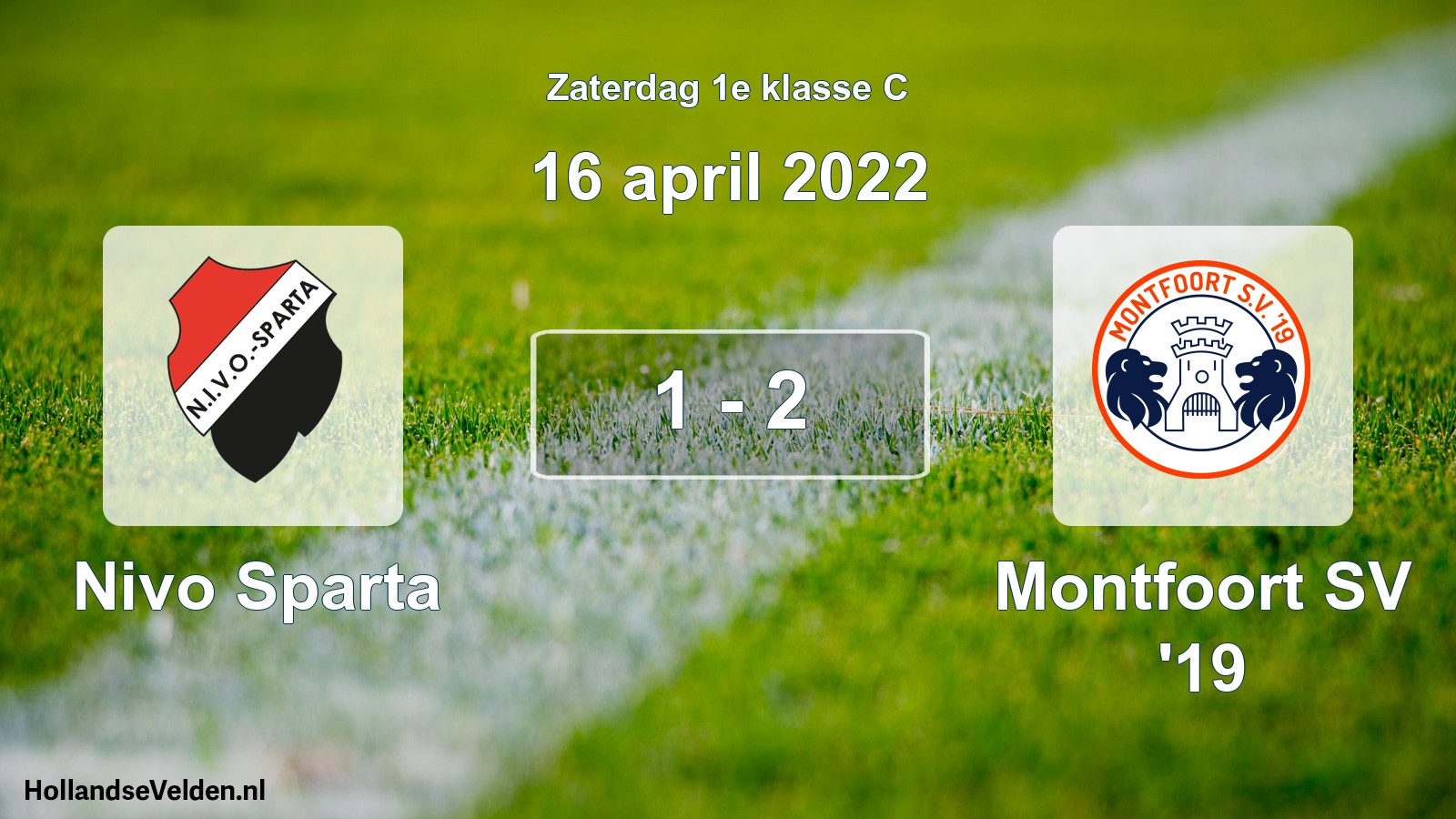 Total number of matches played: Nivo Sparta - Montfoort SV '19 1 - 2 (16 April 2022)