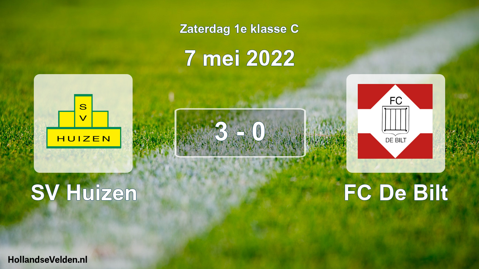 Total number of matches played: SV Huizen - FC De Bilt 3 - 0 (7 May 2022)