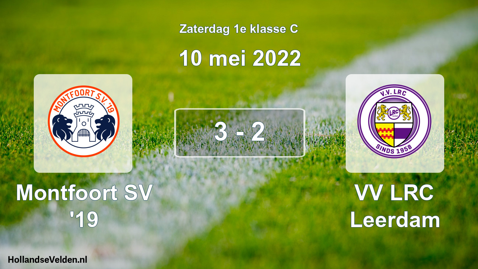 Total number of matches played: Montfoort SV '19 - VV LRC Leerdam 3 - 2 (10 May 2022)